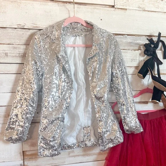 Silver sequins blazer - Picture 2 of 2